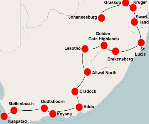 Parels van Zuid Afrika (29 dagen)acsi-reizen-Vroegboekkorting