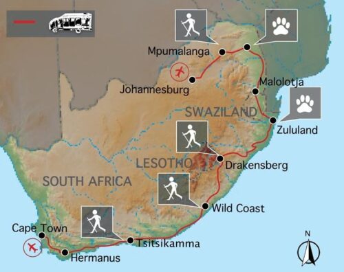De hoogtepunten van Zuid-Afrika (20 dagen)acsi-reizen-Vroegboekkorting