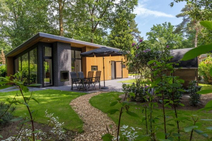Bos Lodge 55 Eco 4 personen met Sauna-berkenrhode-Vroegboekkorting