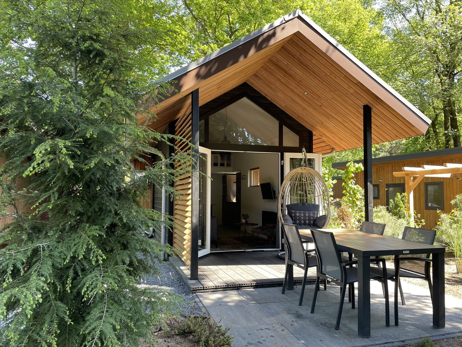 Tiny Lodge Eco 4 personen met Wellness-berkenrhode-Vroegboekkorting