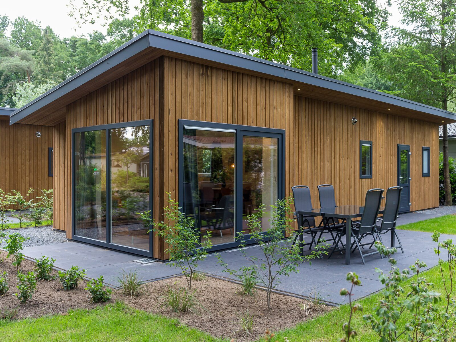 Wood Lodge Eco 4 personen met Sauna-berkenrhode-Vroegboekkorting